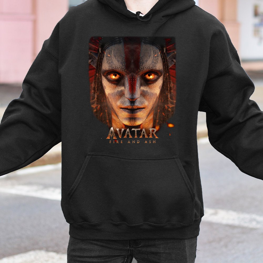 Avatar Fire And Ash Hoodie | Pandora Na'vi Cinematic Graphic Pullover | Premium Cotton Blend Streetwear | Movie Fan Gift For 