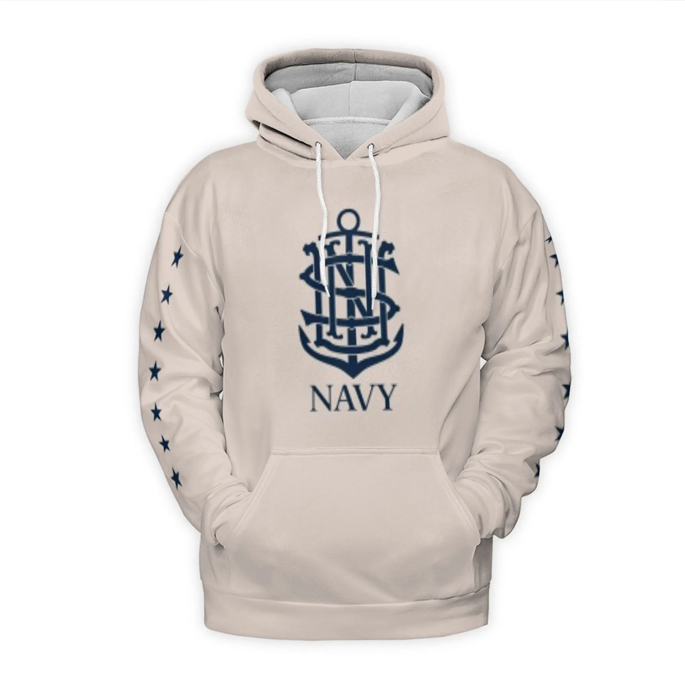 Go Navy Beat Army Hoodie | USNA Mascot Bill The Goat Anchor Print | Premium Polyester Fleece | Gift For Midshipmen Navy Fans 