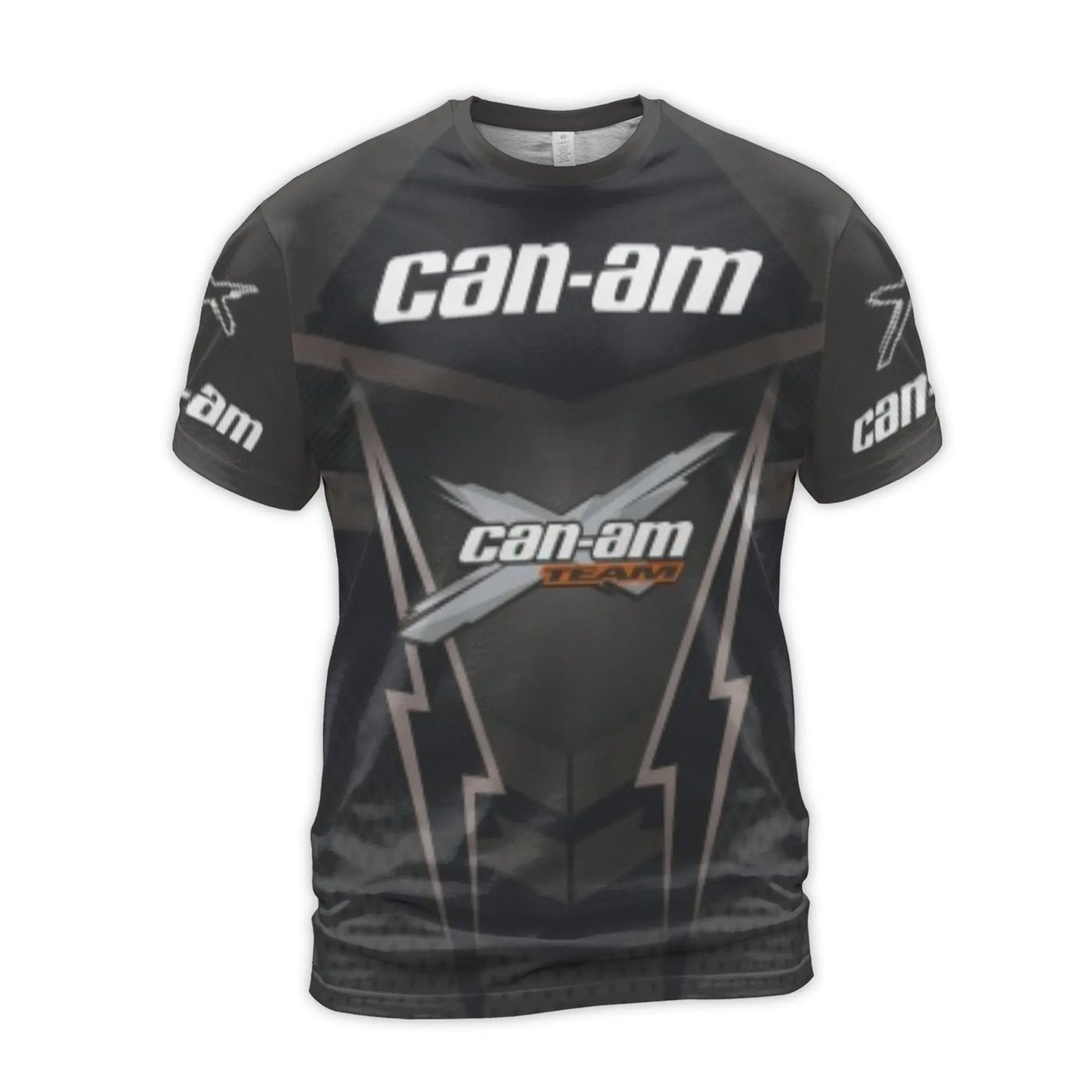 Can-Am Team 3D T-Shirt | Lightning Graphic All-Over Print | Premium Jersey Polyester Spandex | Motorsports Apparel for Off-Ro