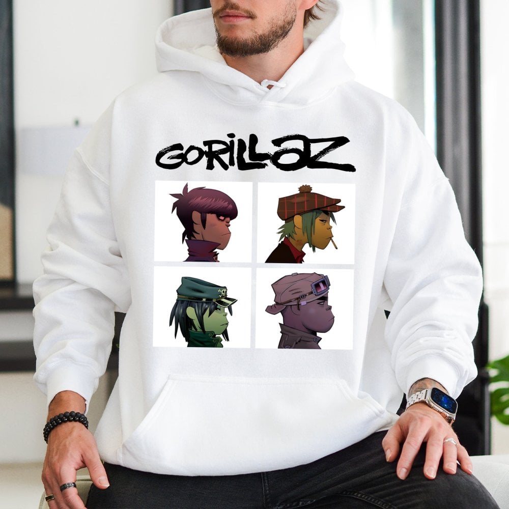 Virtual Band Graphic Hoodie | Iconic Character Member Portrait Design | Premium Cotton-Blend Streetwear | Music Fan Gift For 