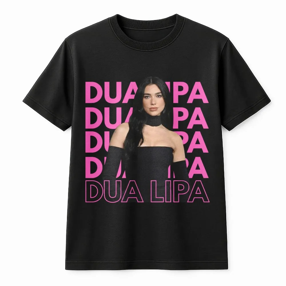 Dua Lipa Graphic T-Shirt | Pop Music Fan Merchandise | Premium Cotton Comfort Tee | Concert Outfit Gift for Music Lovers