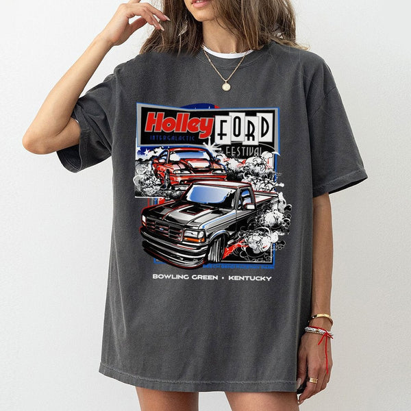 Ford Truck Racing T-Shirt | Vintage Muscle Car Graphic | Premium Cotton Event Tee | Gift For Car Enthusiast Mechanics