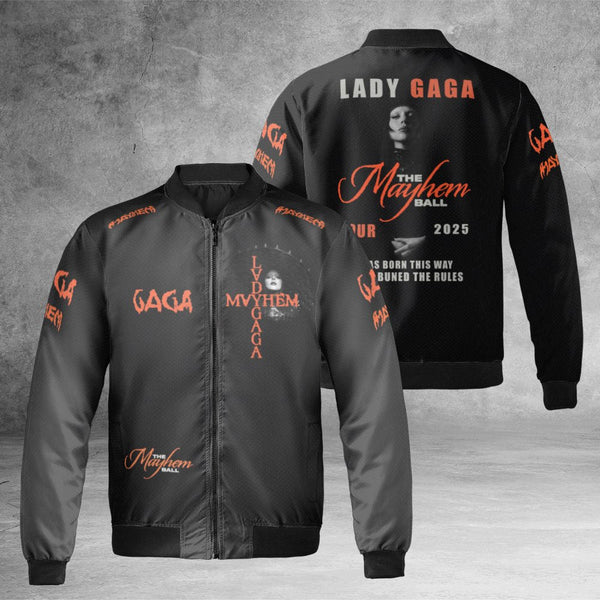 Lady Gaga Bomber Jacket | The Mayhem Ball 2025 Tour Apparel | Premium Unisex Streetwear | Pop Music Fan Gift & Concert Outfit