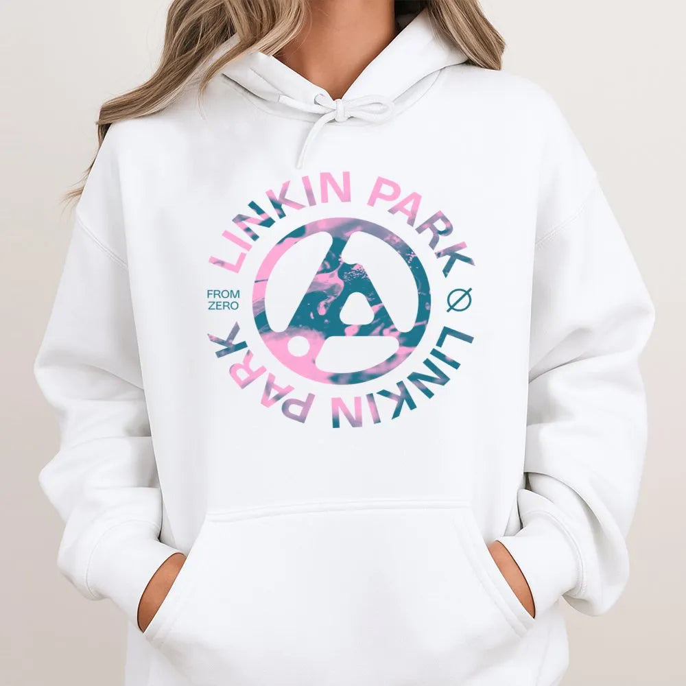 Linkin Park Hoodie | From Zero Logo Graphic | Premium Cotton Blend | Band Merch Gift for Rock Music Fans