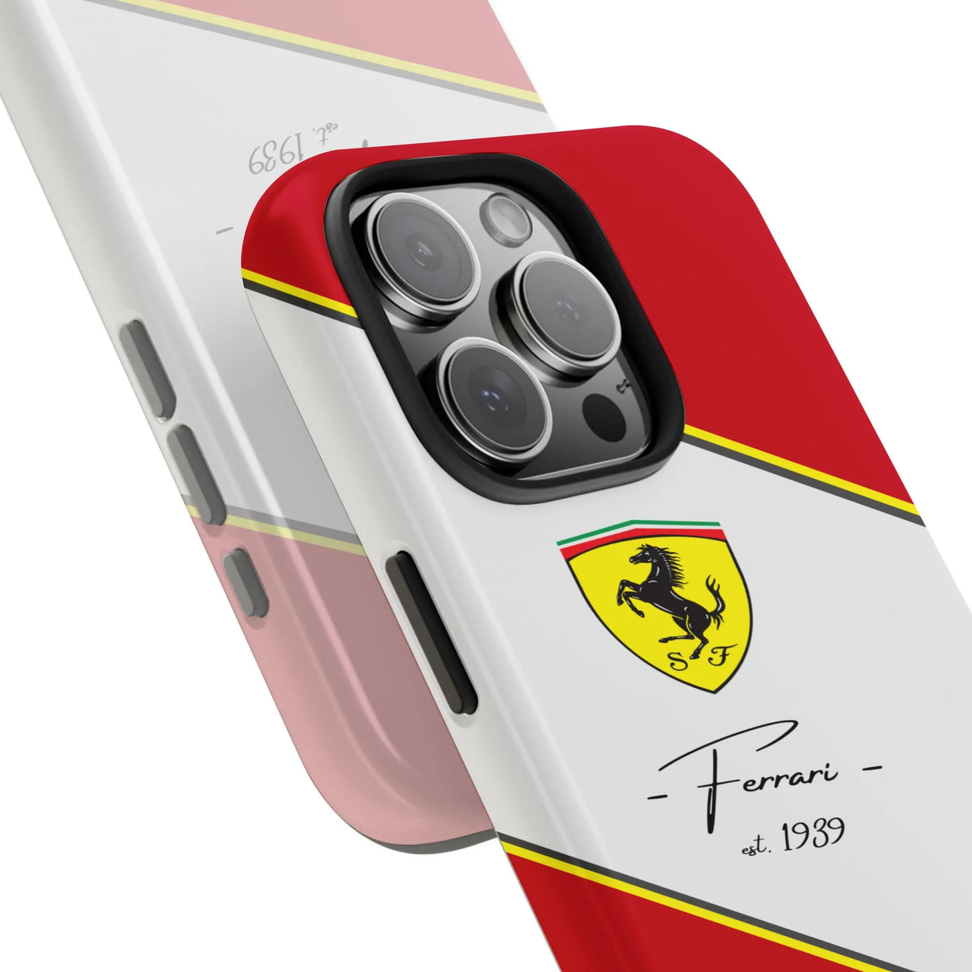 Luxury Sports Car Phone Case | Prancing Horse Racing Emblem | Dual-Layer Polycarbonate & TPU | Gift for Automotive Enthusiast