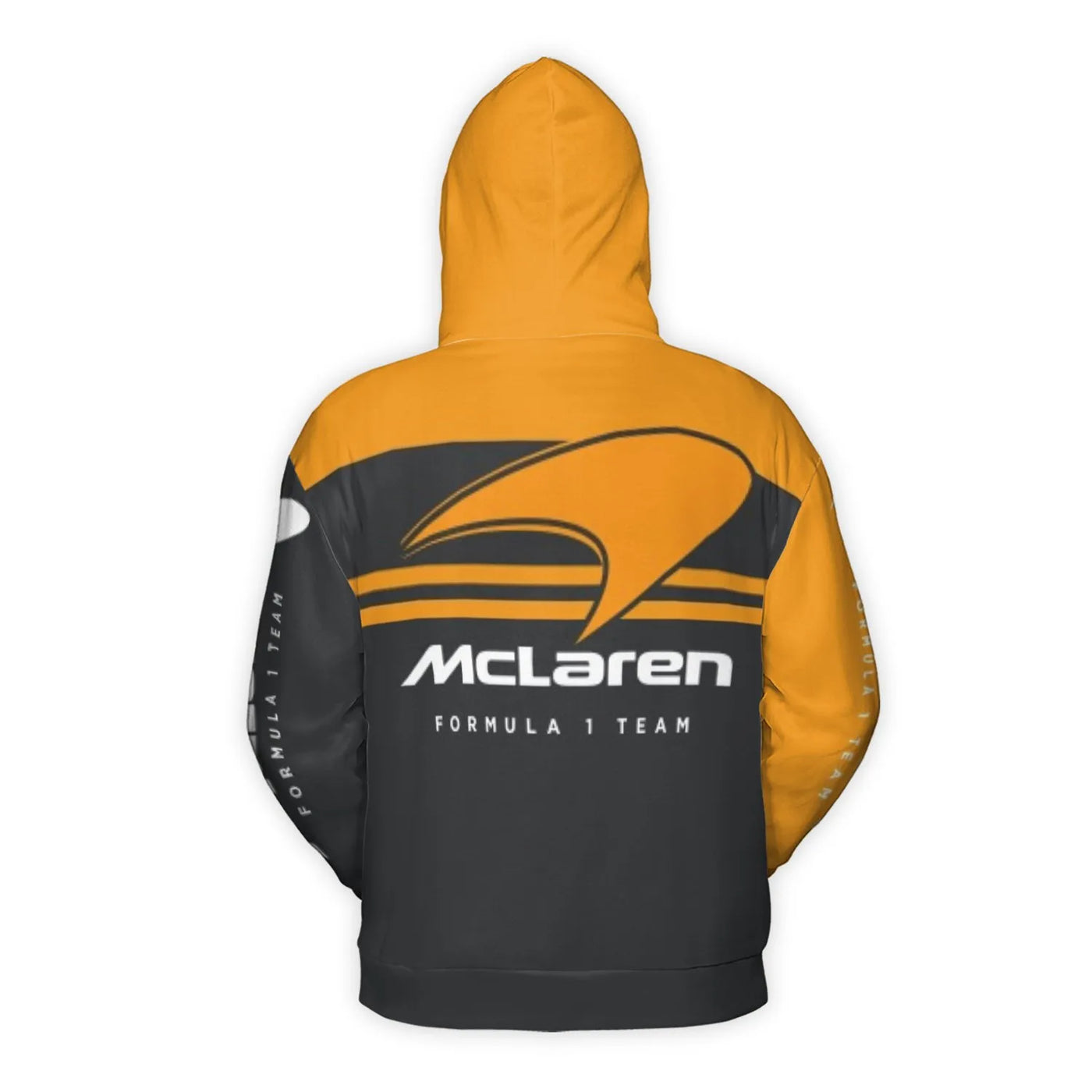 McLaren F1 Team Hoodie | All-Over Print Racing Sweatshirt | Premium Polyester Brushed Fleece | Limited Edition Formula 1 Appa