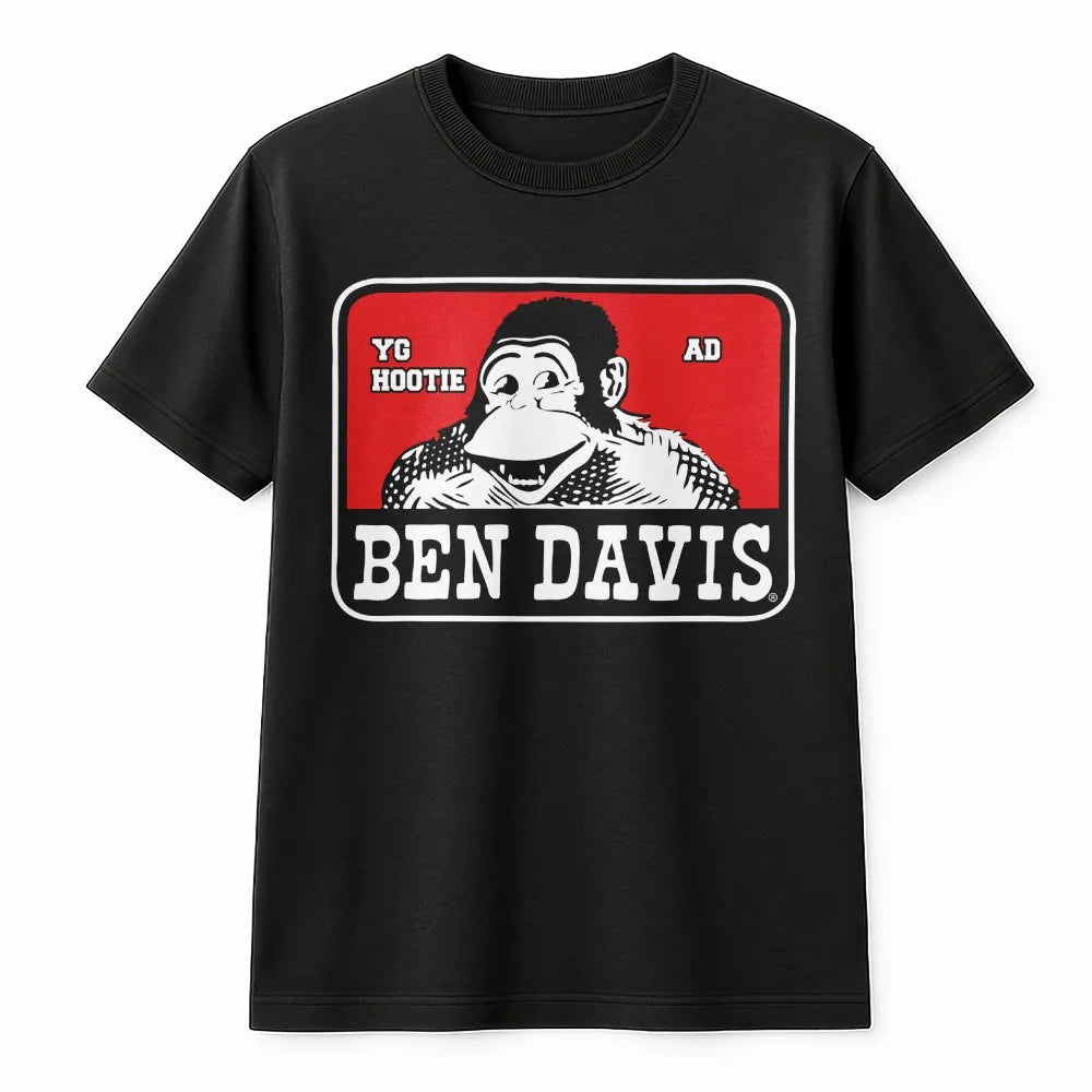 Ben Davis Graphic T-Shirt | Retro 90s Gorilla Logo Design | Premium Cotton Crew Neck | Vintage Streetwear Gift For Men And Wo