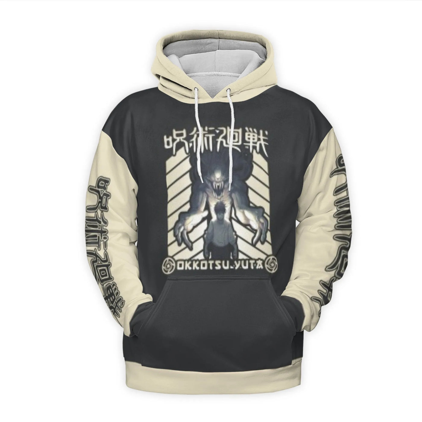 Jujutsu Kaisen Hoodie | Yuta Okkotsu & Rika Anime Graphic Print | Premium Polyester Brushed Fleece | Unisex Streetwear Gift f