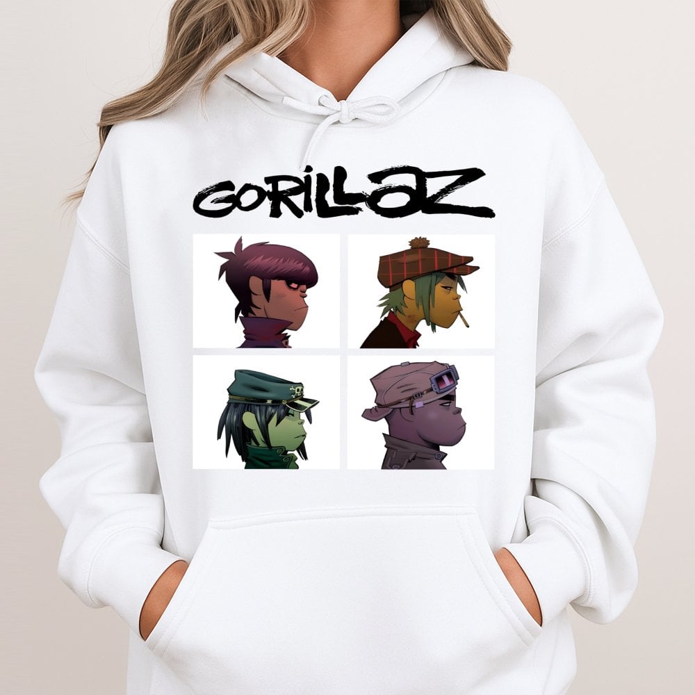 Virtual Band Graphic Hoodie | Iconic Character Member Portrait Design | Premium Cotton-Blend Streetwear | Music Fan Gift For 