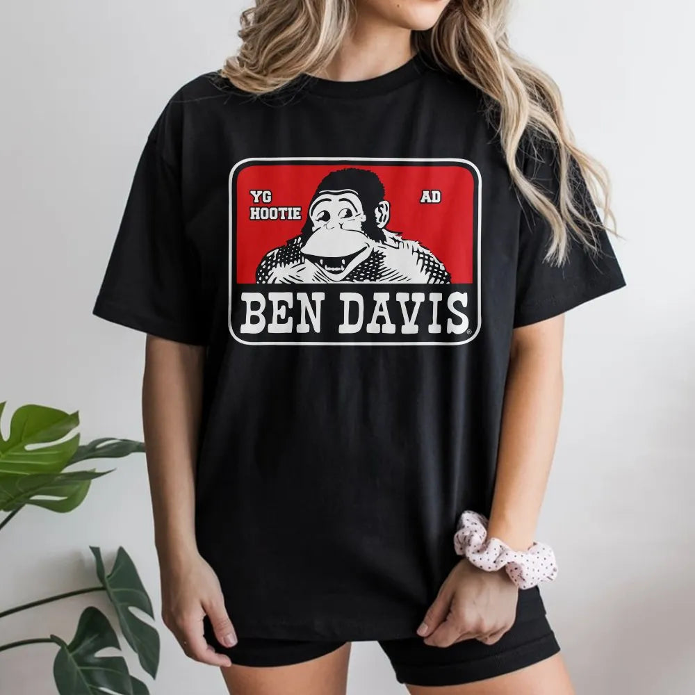 Ben Davis Graphic T-Shirt | Retro 90s Gorilla Logo Design | Premium Cotton Crew Neck | Vintage Streetwear Gift For Men And Wo