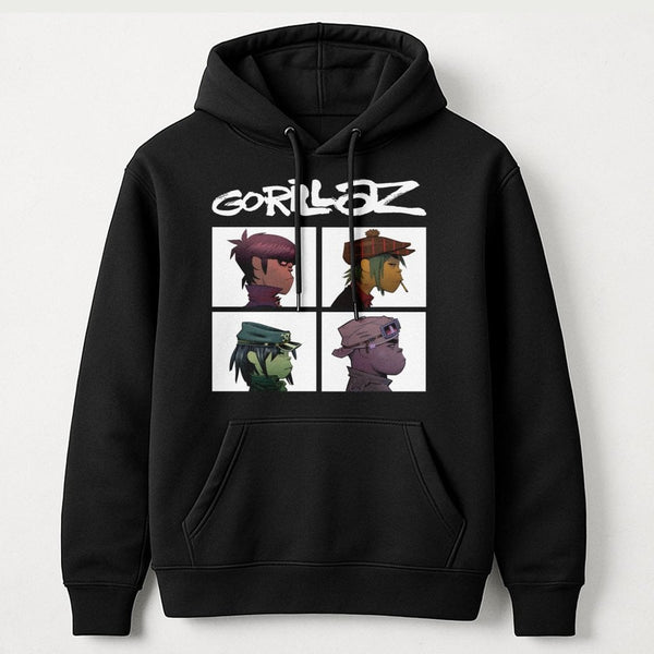 Virtual Band Graphic Hoodie | Iconic Character Member Portrait Design | Premium Cotton-Blend Streetwear | Music Fan Gift For 
