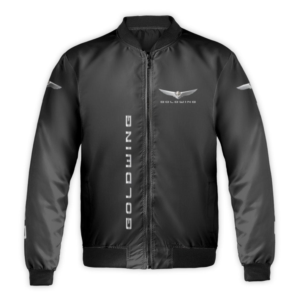 Honda Goldwing Bomber Jacket | Premium Motorcycle Touring Gear | Durable Nylon Shell | Gift for Biker Enthusiasts