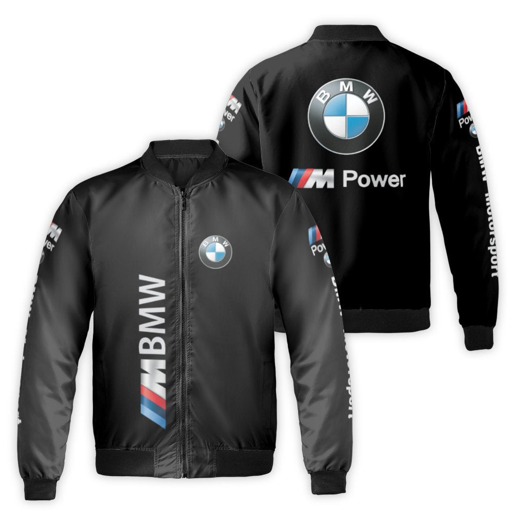 Motorsport Bomber Jacket | Performance Car Graphic Print | Durable Nylon Shell | Premium Gift for German Auto Enthusiasts