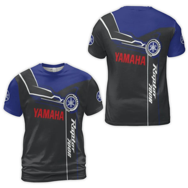 Yamaha Raptor 700R Graphic T-Shirt | All-Over 3D Print Racing Design | Premium Polyester Spandex | Gift for ATV Off-Road Enth
