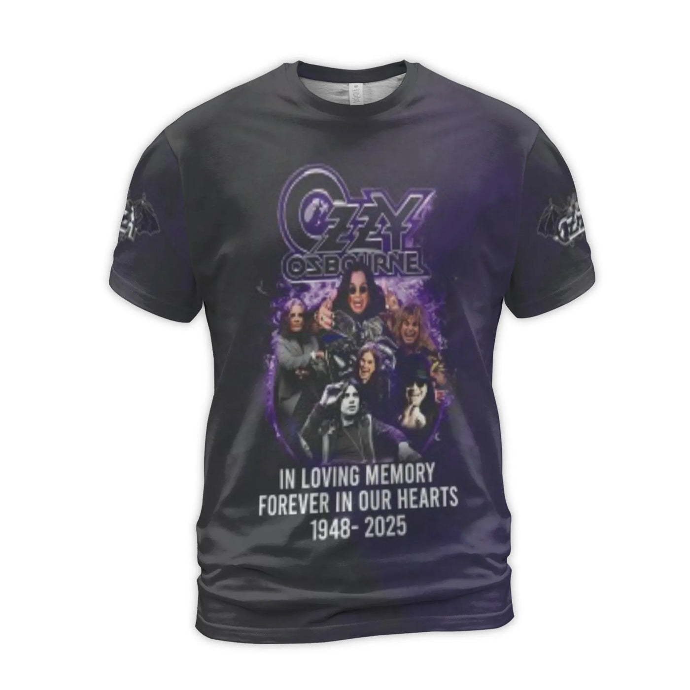 Ozzy Osbourne T-Shirt | 3D All-Over Print Graphic Tee | Premium Polyester Blend | Rock Music Legend Memorial Gift for Fans