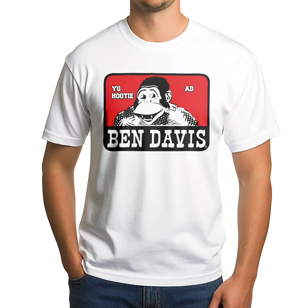 Ben Davis Graphic T-Shirt | Retro 90s Gorilla Logo Design | Premium Cotton Crew Neck | Vintage Streetwear Gift For Men And Wo