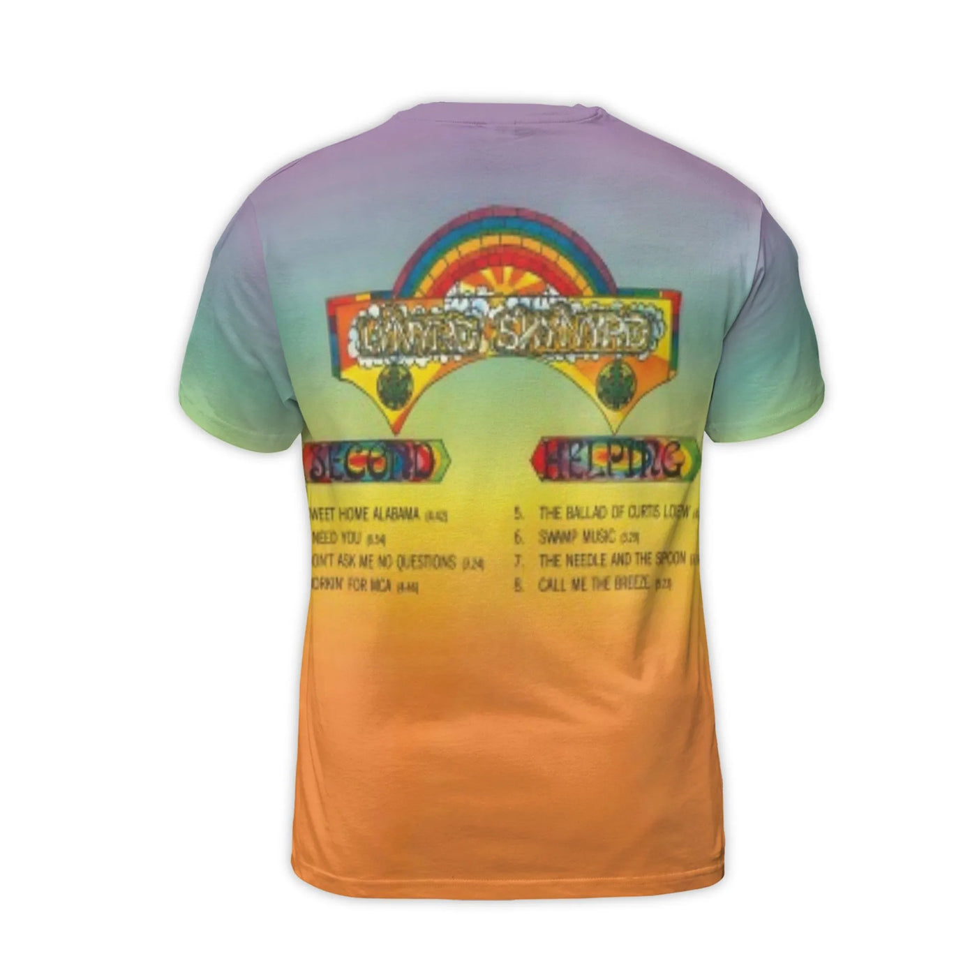 Lynyrd Skynyrd Second Helping Album T-Shirt | Classic Southern Rock Band Graphic Print | Premium Polyester Blend | Vintage St