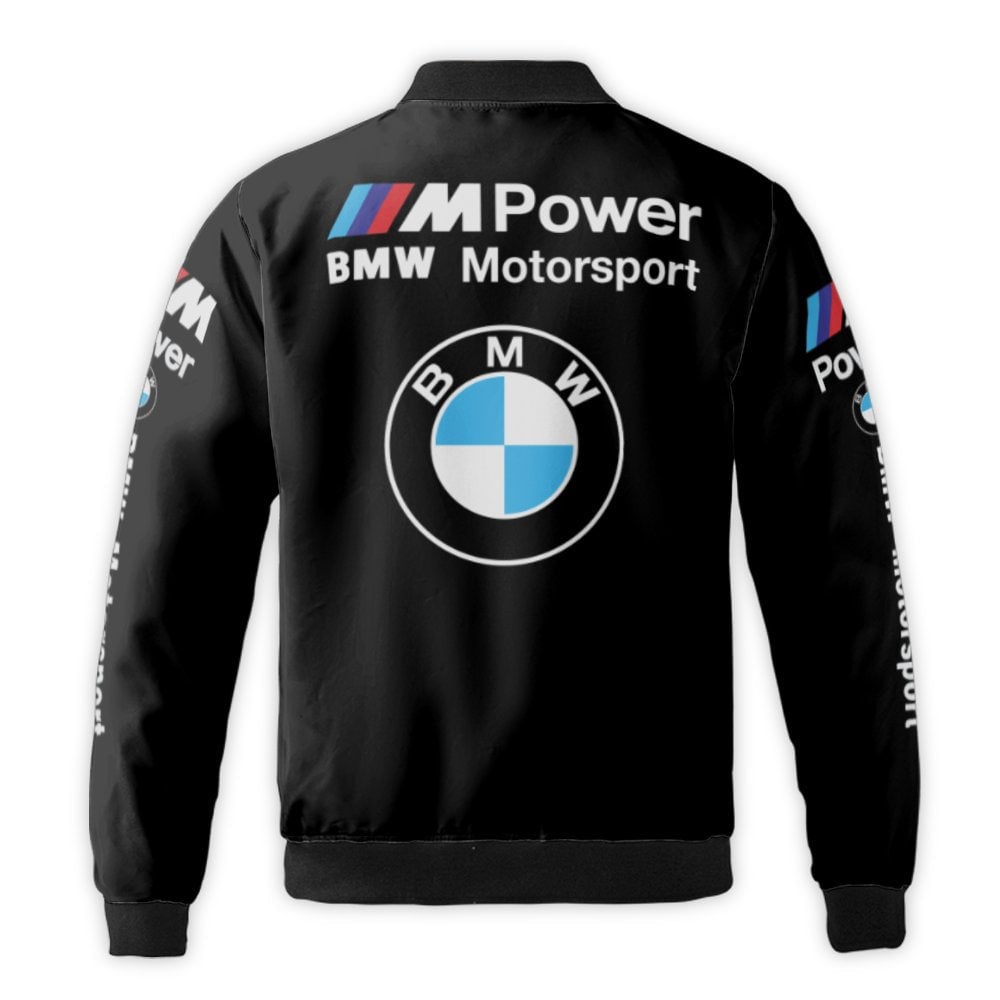 BMW Motorsport Bomber Jacket | M Power Graphic Racing Gear | Durable Nylon Streetwear | Premium Gift For Car Enthusiasts And 