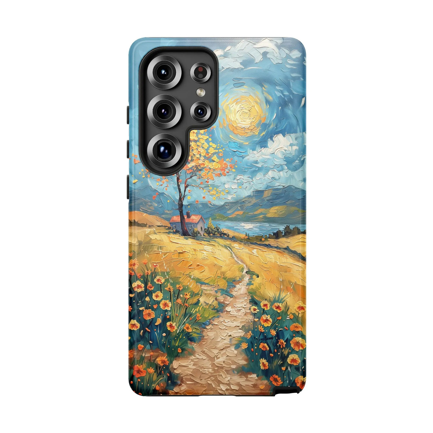 Van Gogh Style Landscape Phone Case | Impressionist Art Print | Dual-Layer Polycarbonate | Protective Samsung Galaxy Cover