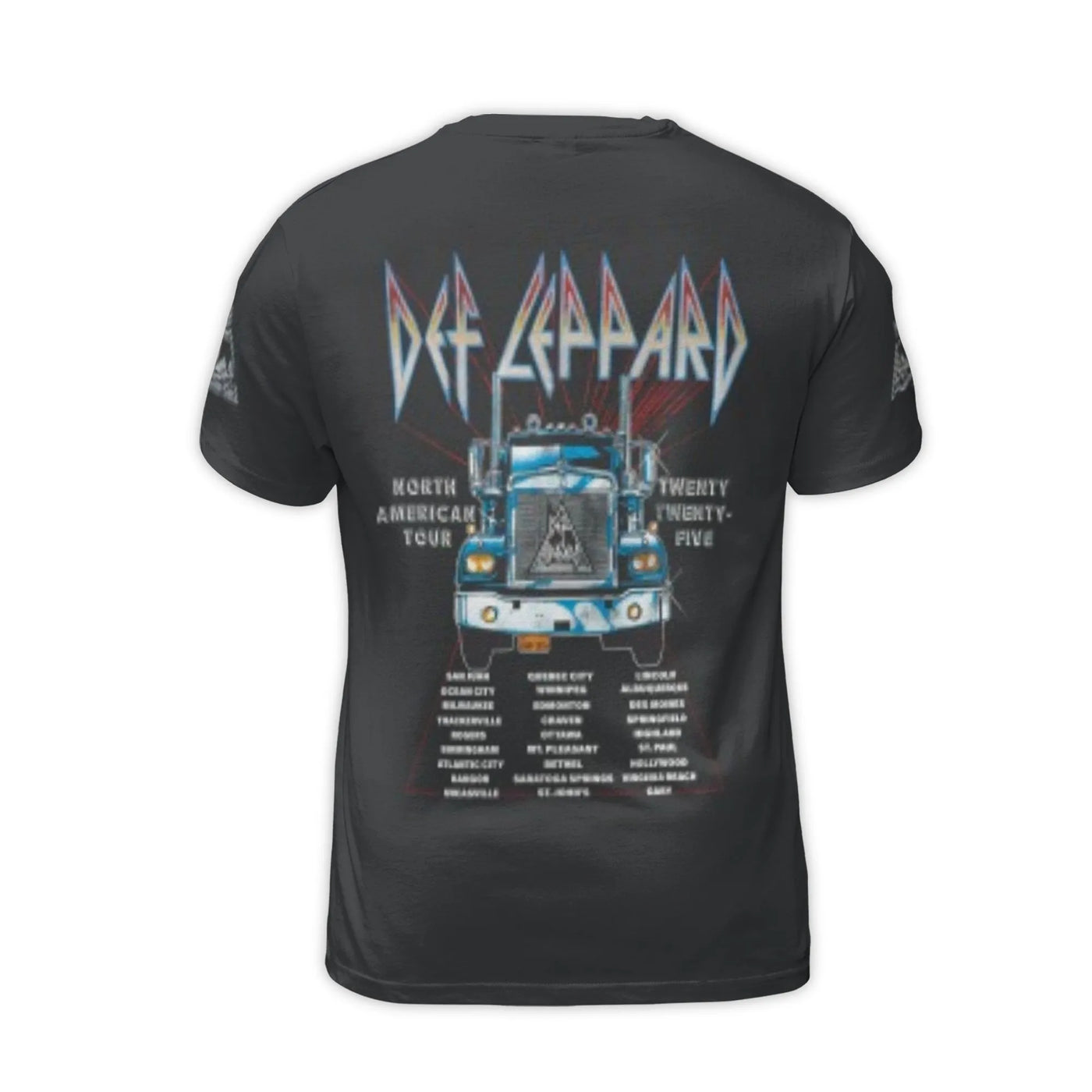 Def Leppard Tour T-Shirt | 2025 Concert Graphic Tee | Premium Polyester Blend | Rock Music Fan Gift
