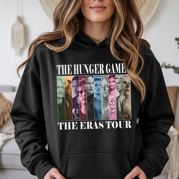 Hunger Games Hoodie | The Eras Tour Cast Poster Graphic | Premium Cotton Blend | Gift for Movie Lovers and Fans