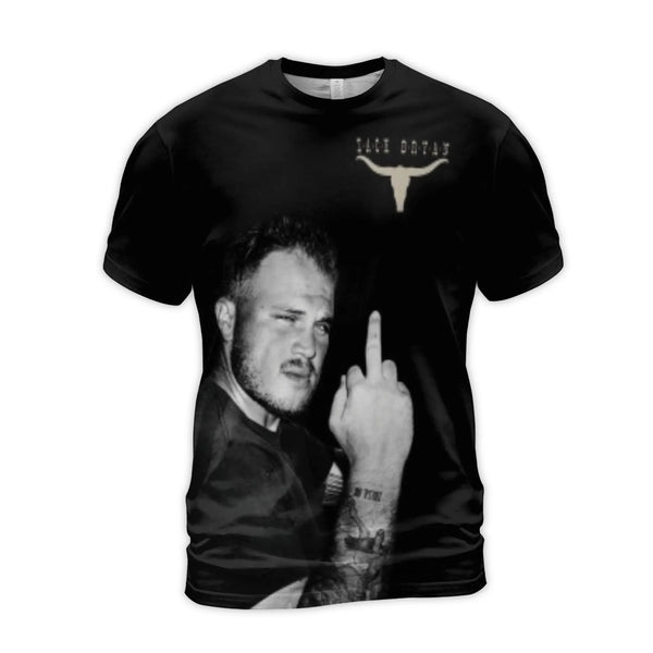 Zach Bryan Graphic T-Shirt | How Lucky Are We Cowboy Bronco Design | Premium Polyester Blend | Country Music Fan Gift Apparel