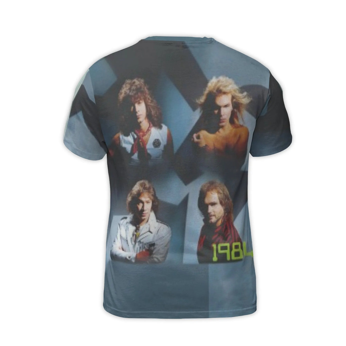 Van Halen 1984 Album Cover 3D T-Shirt | Smoking Angel Graphic Print | Premium Soft Polyester Blend | Vintage Rock Band Music 