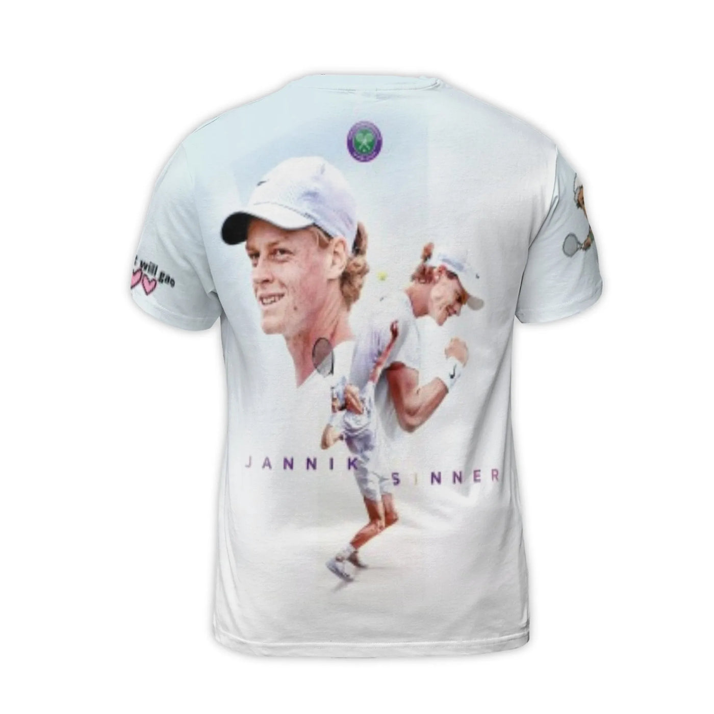 Jannik Sinner Tennis T-Shirt | 3D All-Over Print Graphic Tee | Premium Polyester Spandex | Gift for Tennis Fans and Sports En