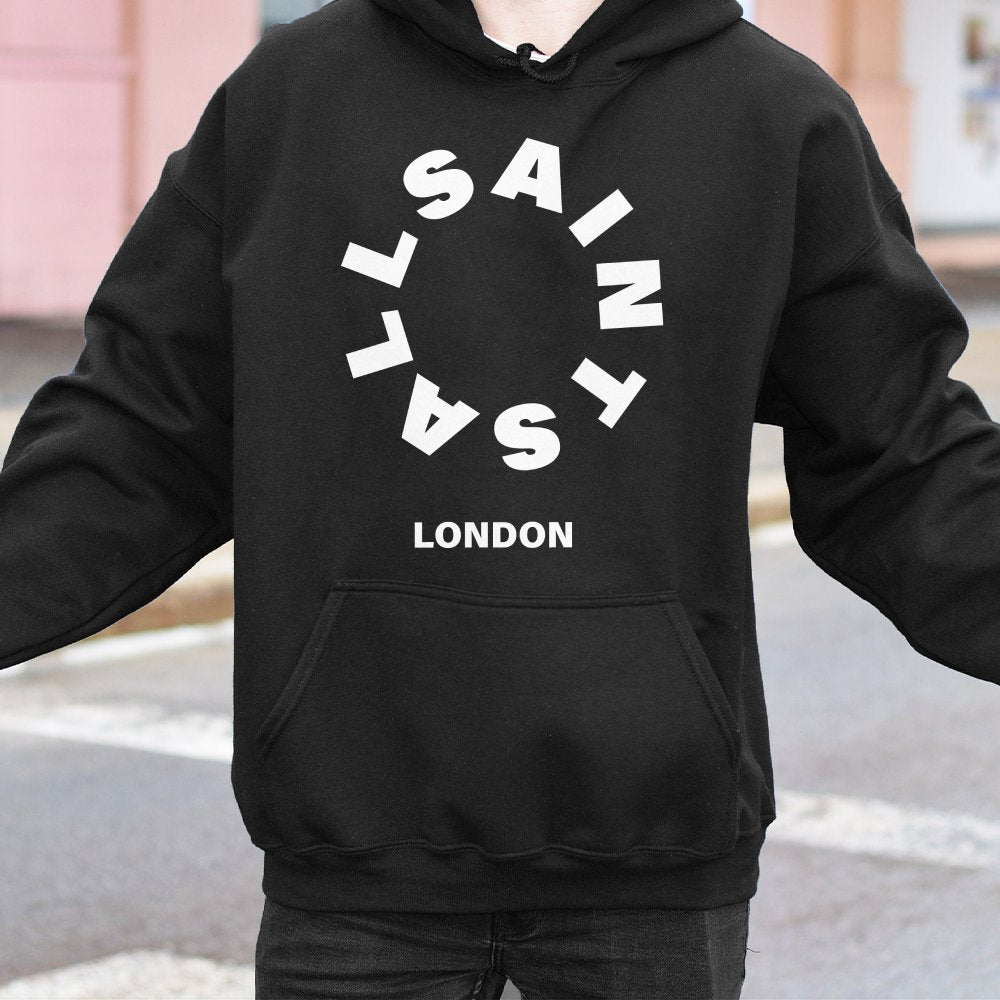 Graphic Hoodie Unisex | Circular Logo Streetwear Print | Premium Cotton-Poly Blend | Comfortable Pullover for Men and Women