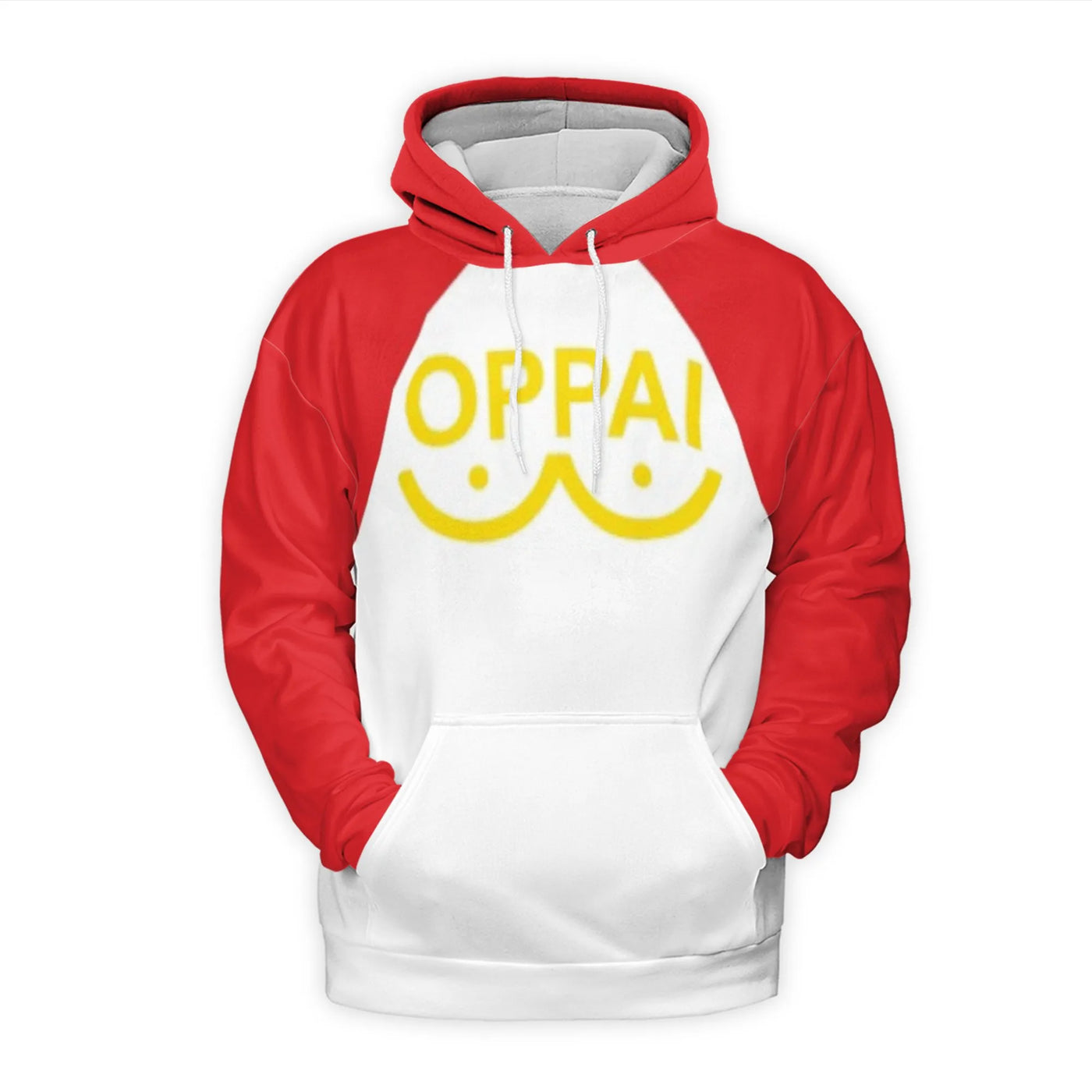 Oppai Anime 3D Hoodie | Saitama Inspired Graphic Sweatshirt | Premium Polyester Brushed Fleece | Unisex Casual Pullover Gift