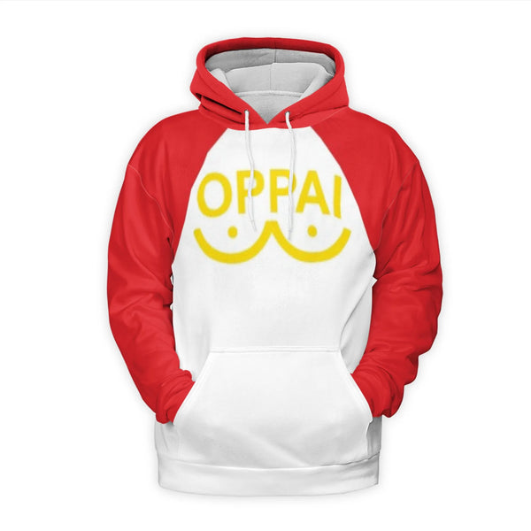 Oppai Anime 3D Hoodie | Saitama Inspired Graphic Sweatshirt | Premium Polyester Brushed Fleece | Unisex Casual Pullover Gift