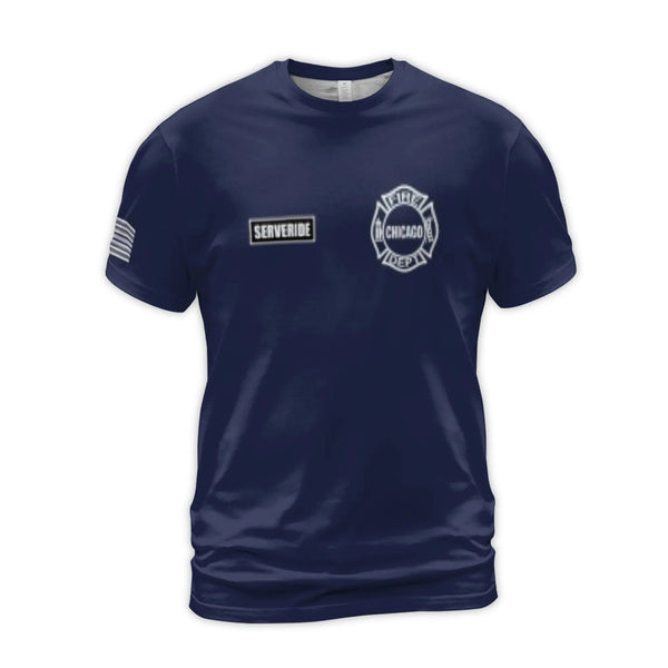 Chicago Fire Department T-Shirt | Kelly Severide Character Fan Tee | Premium Polyester Blend | Gift for Firefighter Enthusias