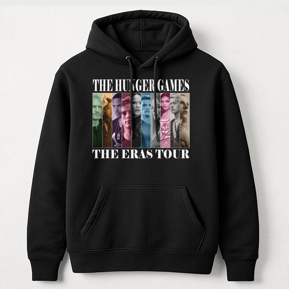 Hunger Games Hoodie | The Eras Tour Cast Poster Graphic | Premium Cotton Blend | Gift for Movie Lovers and Fans