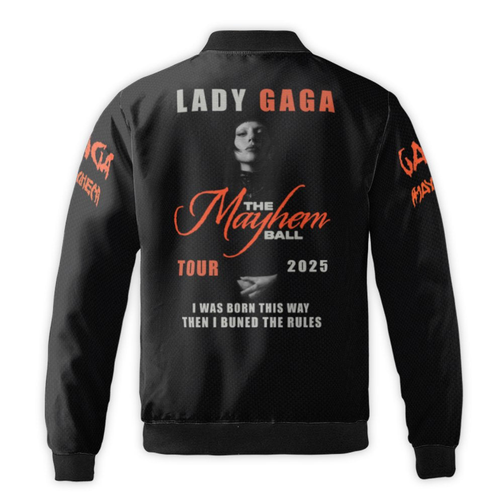 Lady Gaga Bomber Jacket | The Mayhem Ball 2025 Tour Apparel | Premium Unisex Streetwear | Pop Music Fan Gift & Concert Outfit