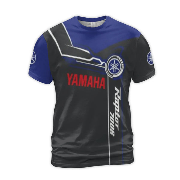 Yamaha Raptor 700R Graphic T-Shirt | All-Over 3D Print Racing Design | Premium Polyester Spandex | Gift for ATV Off-Road Enth