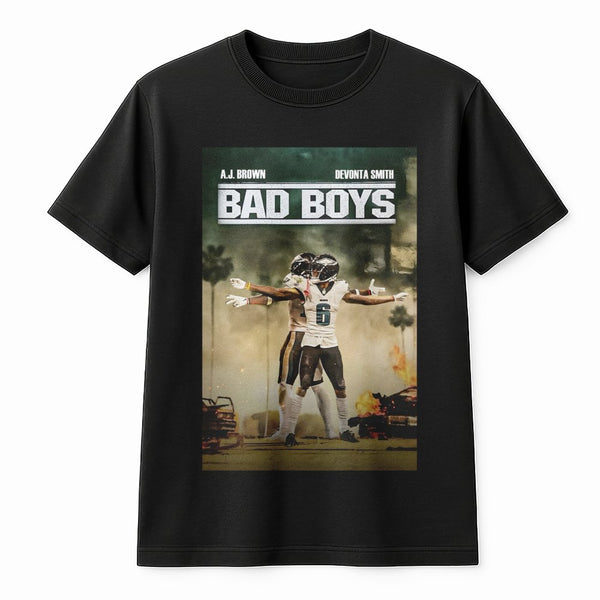AJ Brown Devonta Smith T-Shirt | Philadelphia Football Graphic Tee | 100% Cotton Premium Apparel | Eagles Fan Gift for Game D