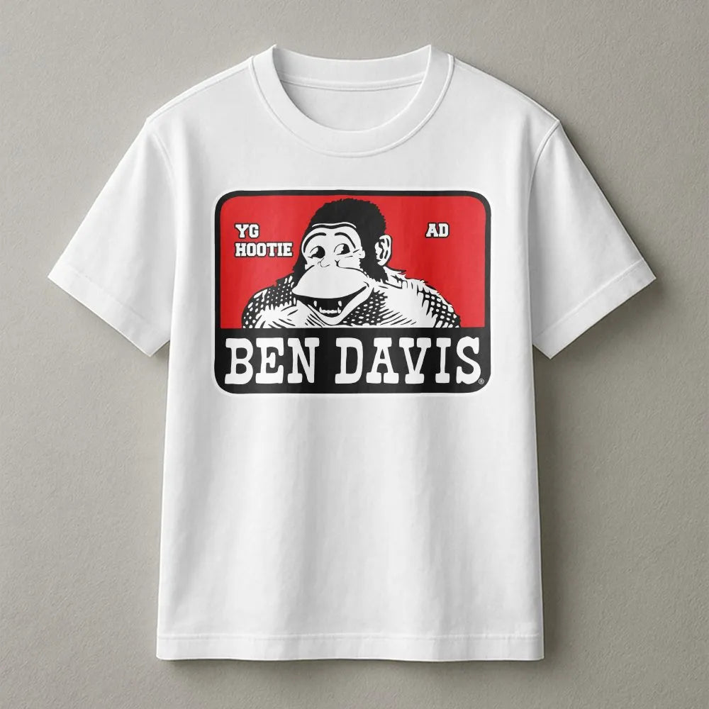 Ben Davis Graphic T-Shirt | Retro 90s Gorilla Logo Design | Premium Cotton Crew Neck | Vintage Streetwear Gift For Men And Wo