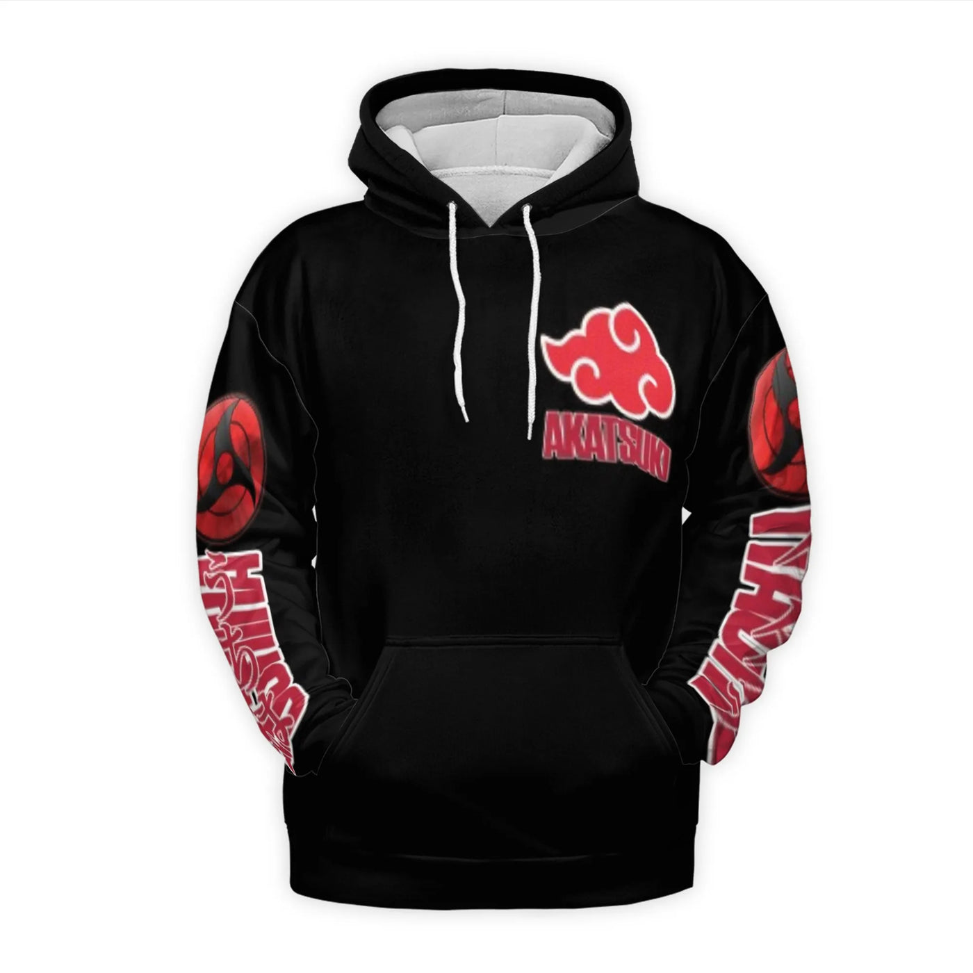 Itachi Uchiha Akatsuki 3D Hoodie | Anime Graphic Streetwear Sweatshirt | Premium Polyester Brushed Fleece | Gift for Naruto F