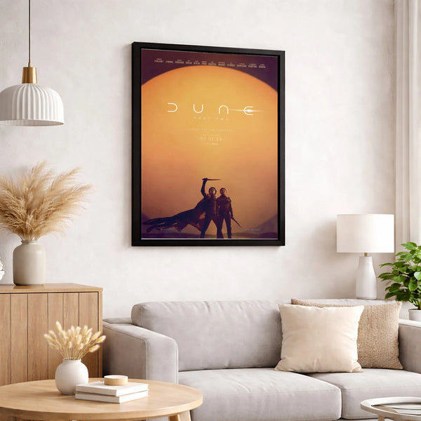 Dune Part Two Movie Canvas Print | Long Live The Fighters Poster | 1.25-Inch Gallery Wrap | Premium Sci-Fi Wall Art for Colle