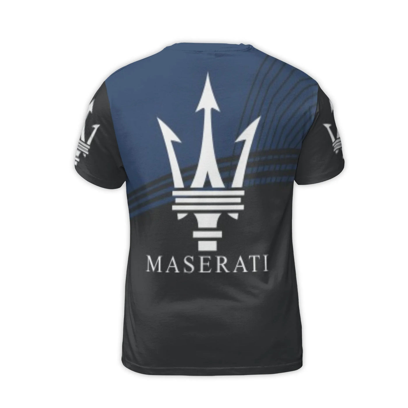 Maserati Trident Logo 3D T-Shirt | Luxury Sport Car Graphic Tee | Premium Polyester Spandex | Gift for Car Enthusiasts and Fa