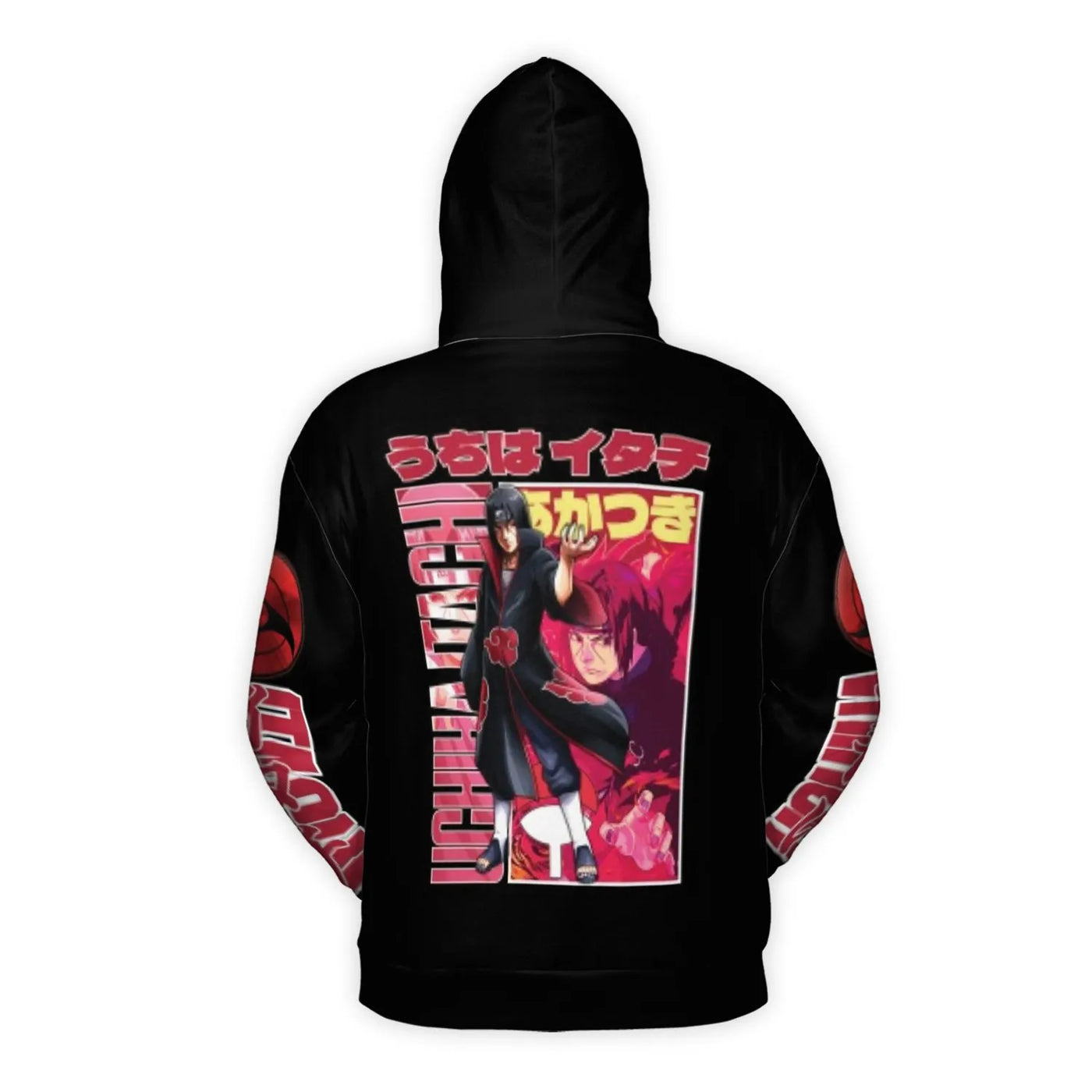 Itachi Uchiha Akatsuki 3D Hoodie | Anime Graphic Streetwear Sweatshirt | Premium Polyester Brushed Fleece | Gift for Naruto F