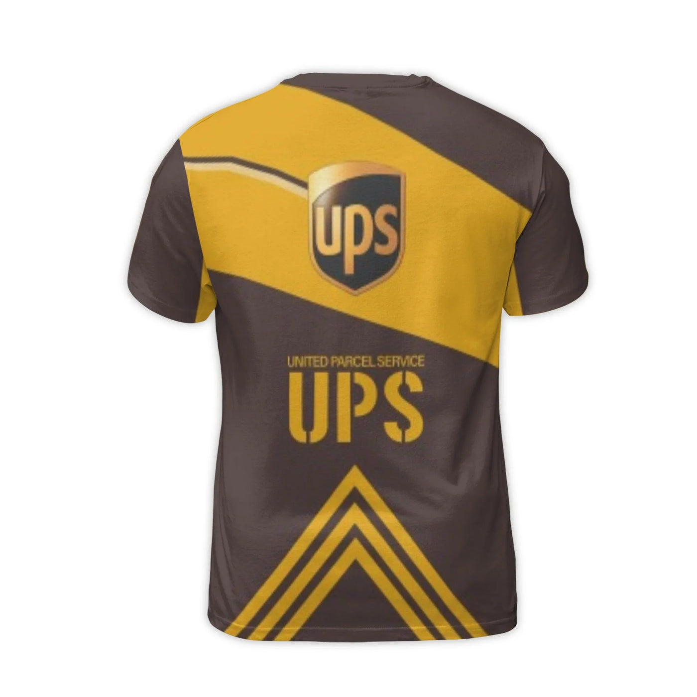 United Parcel Service T-Shirt | 3D All-Over Print Logo Graphic Tee | Premium Polyester Jersey | Comfortable Gift for Delivery