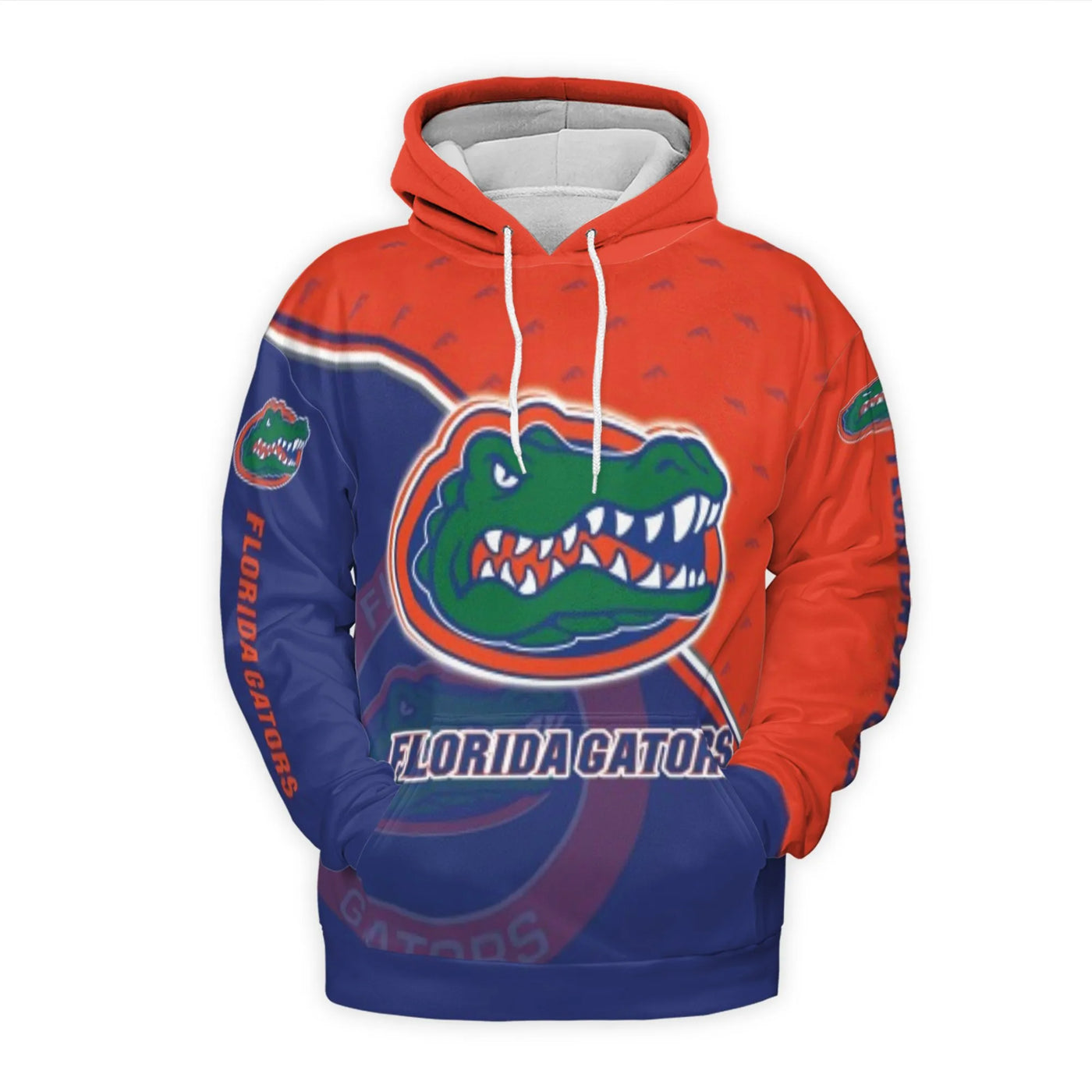 Florida Gators 3D Hoodie | All-Over Print Mascot Graphic Sweatshirt | Premium Polyester Knit | Unisex Fan Apparel Gift for Co