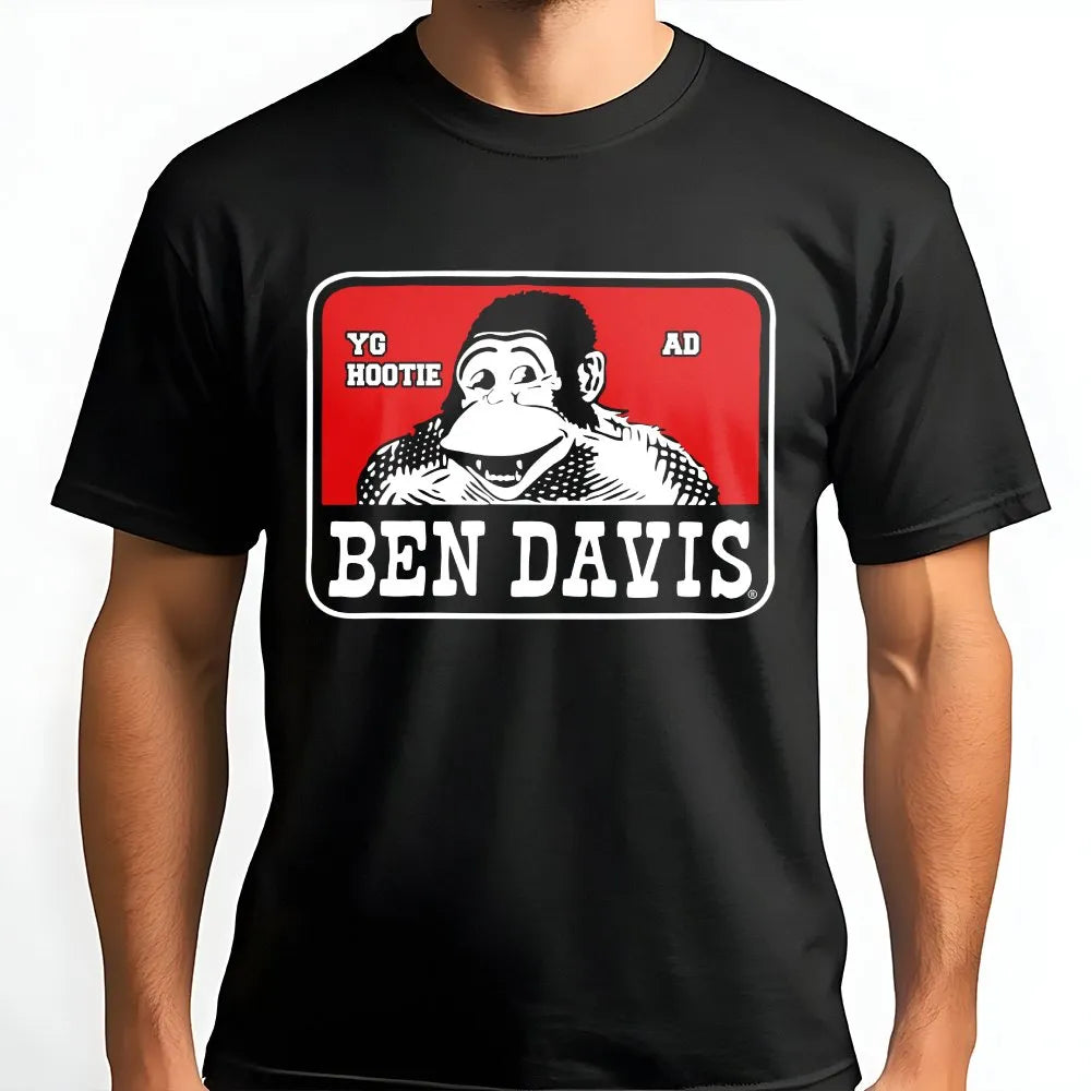 Ben Davis Graphic T-Shirt | Retro 90s Gorilla Logo Design | Premium Cotton Crew Neck | Vintage Streetwear Gift For Men And Wo