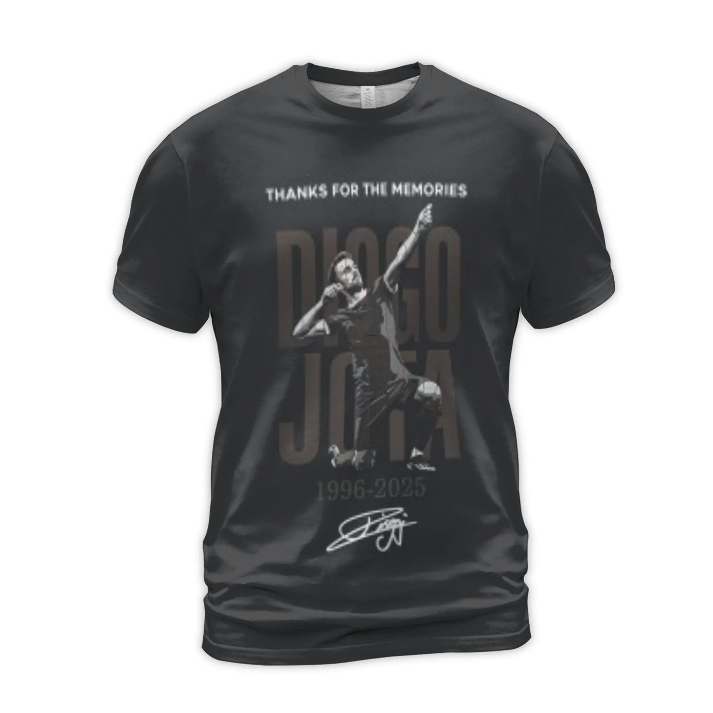Diogo Jota 3D T-Shirt | Liverpool FC Soccer Graphic Tee | Premium Polyester Blend Jersey | Sports Fan Gift for Football Lover