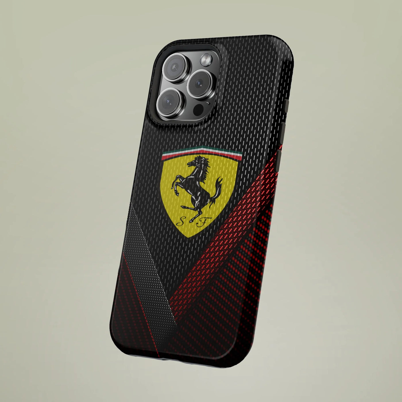 Luxury Sports Car Phone Case | Carbon Fiber Texture Racing Shield | Dual-Layer Polycarbonate | Premium Gift For Car Enthusias