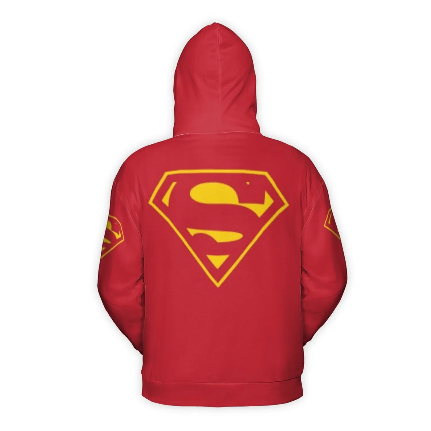 Superhero Costume Hoodie | 3D Printed S-Shield Graphic Pullover | Brushed Fleece Polyester | Unisex Casual Gift for Comic Boo