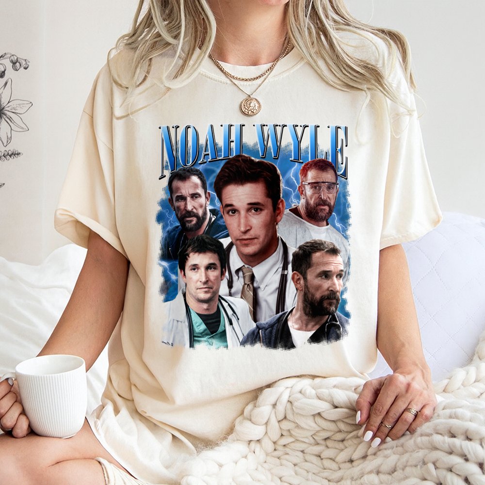 Noah Wyle T-Shirt | 90s Vintage Aesthetic Graphic Print | Premium Soft Cotton Tee | Retro TV Series Fan Gift for Adults