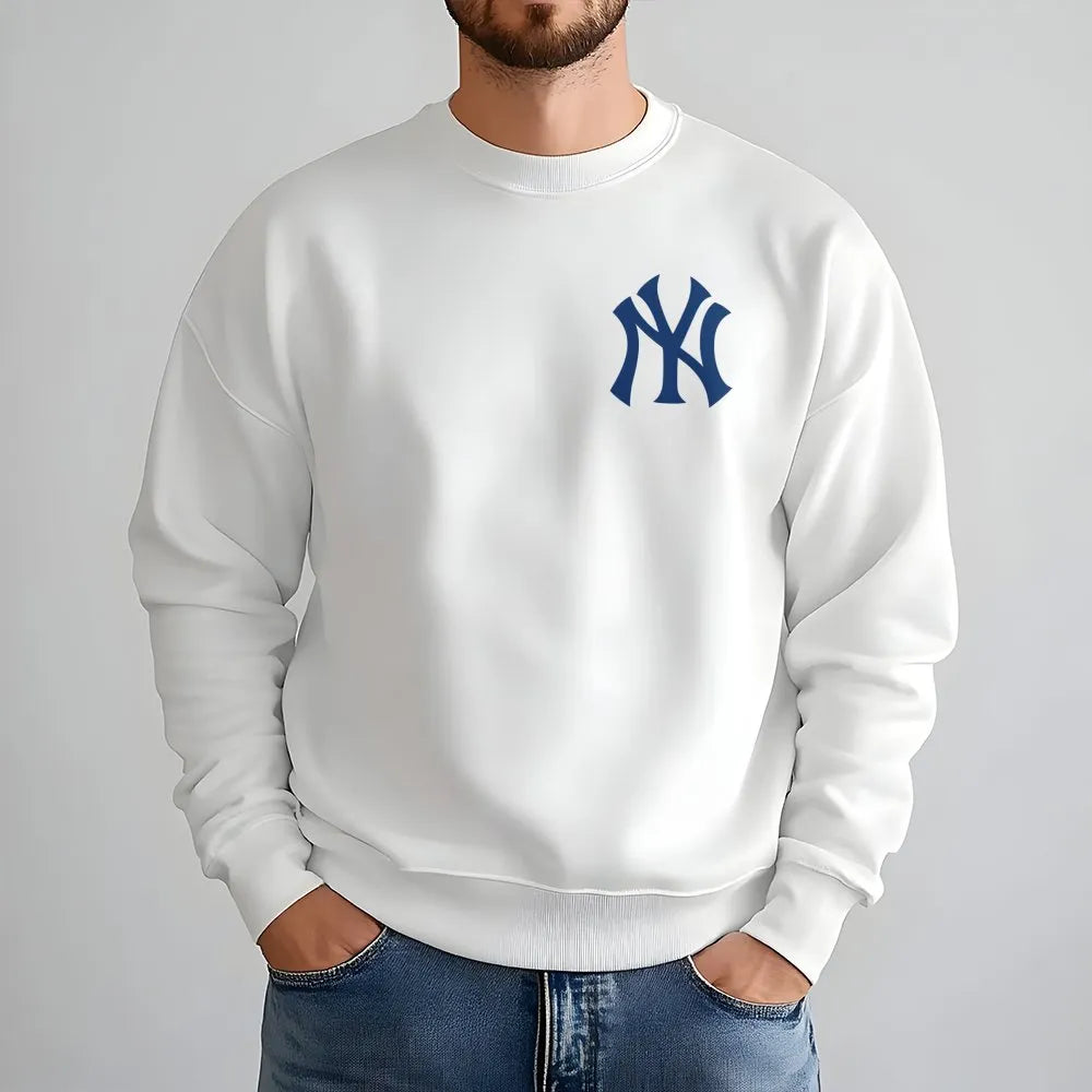New York Baseball Crewneck | Classic NY Logo Graphic Sweatshirt | Soft Cotton Blend | Unisex Sports Fan Gift for Him and Her