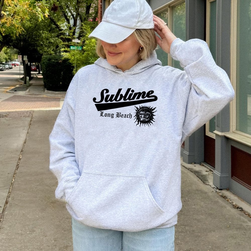Sublime Band Hoodie | Long Beach California Rock Graphic | Premium Cotton Blend | Unisex 90s Vintage Style Gift for Music Fan